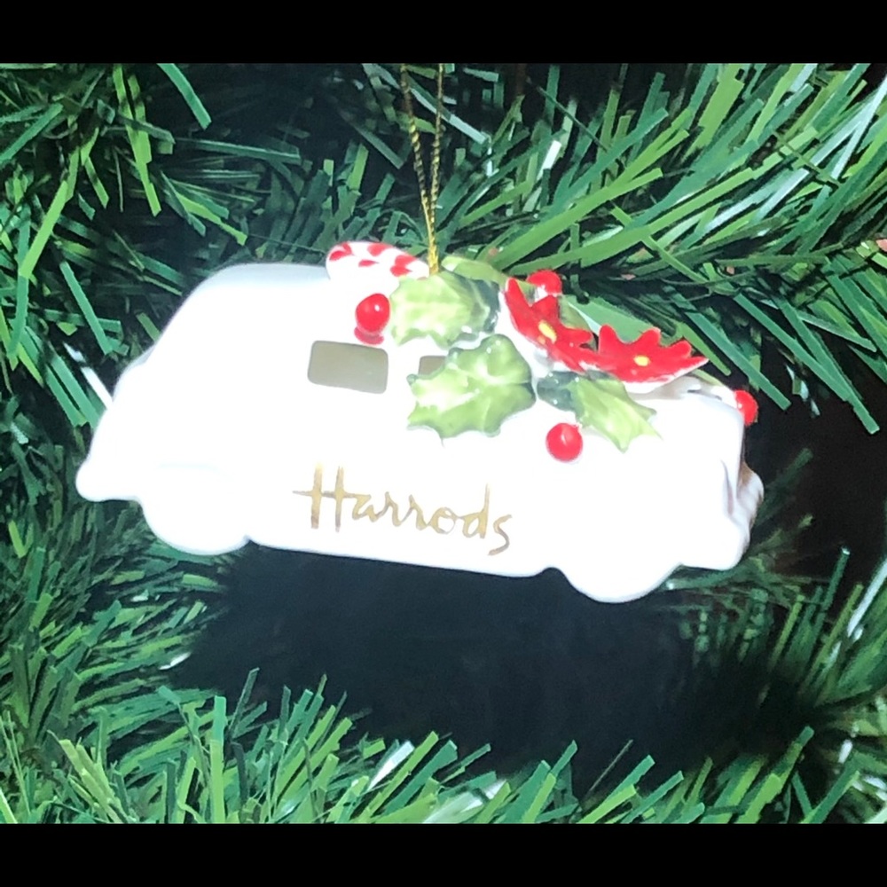 Christmas Ornament Harrods Car.